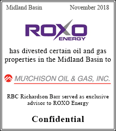 Roxo Energy has divested certain oil and gas properties in the Midland Basin to Murchison Oil & Gas Inc. - Confidential