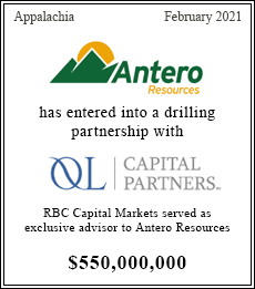 Antero Resources has entered into a drilling partnership with QL Capital Partners