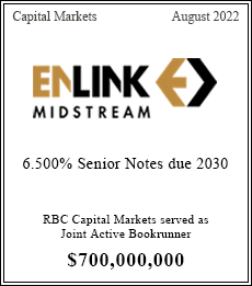 RBC Capital Markets served as Joint Active Bookrunner $700,000,000