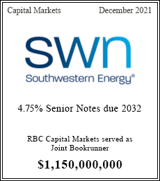 RBC Capital Markets served as Joint Bookrunner $1,150,000,000