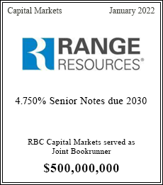 RBC Capital Markets served as Joint Bookrunner $500,000,000