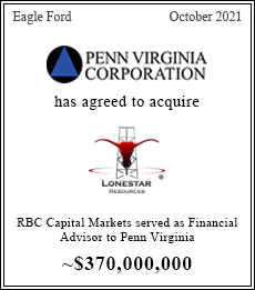 RBC Capital Markets served as advisor to Penn Virginia - $370,000,000