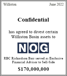 RBC Richardson Barr served as exclusive sell-side advisor $170,000,000