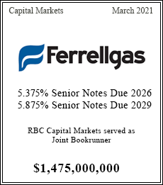 RBC Capital Markets served as Joint Bookrunner - $1,475,000,000