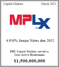 RBC Capital Markets served as Joint Active Bookrunner ~$1,500,000,000