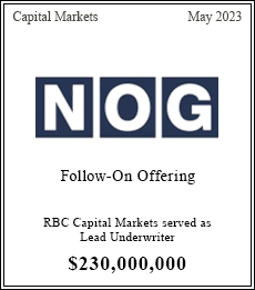 RBC Capital Markets served as Joint Bookrunner $500,000,000