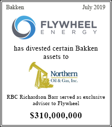 Flywheel Energy has divested certain Bakken assets to Northern Oil & Gas, Inc.