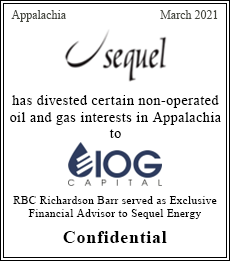 RBC Richardson Barr served as exclusive advisor to Sequel Energy